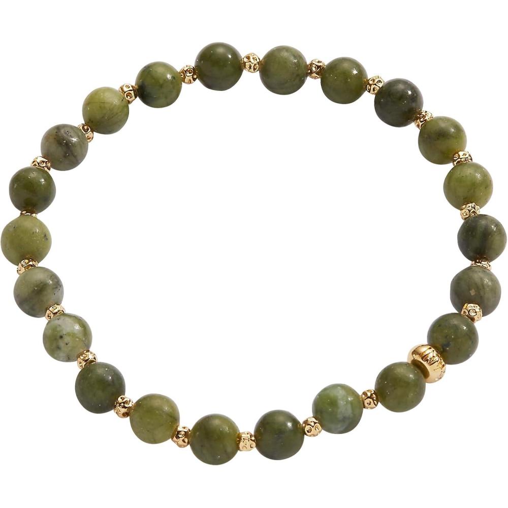 imageAlex and Ani Clear Quartz Healing Stone Stretch BraceletQinghai Jade