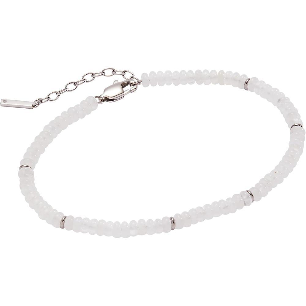 imageAlex and Ani Clear Quartz SemiPrecious Beaded AnkletStainless Silver