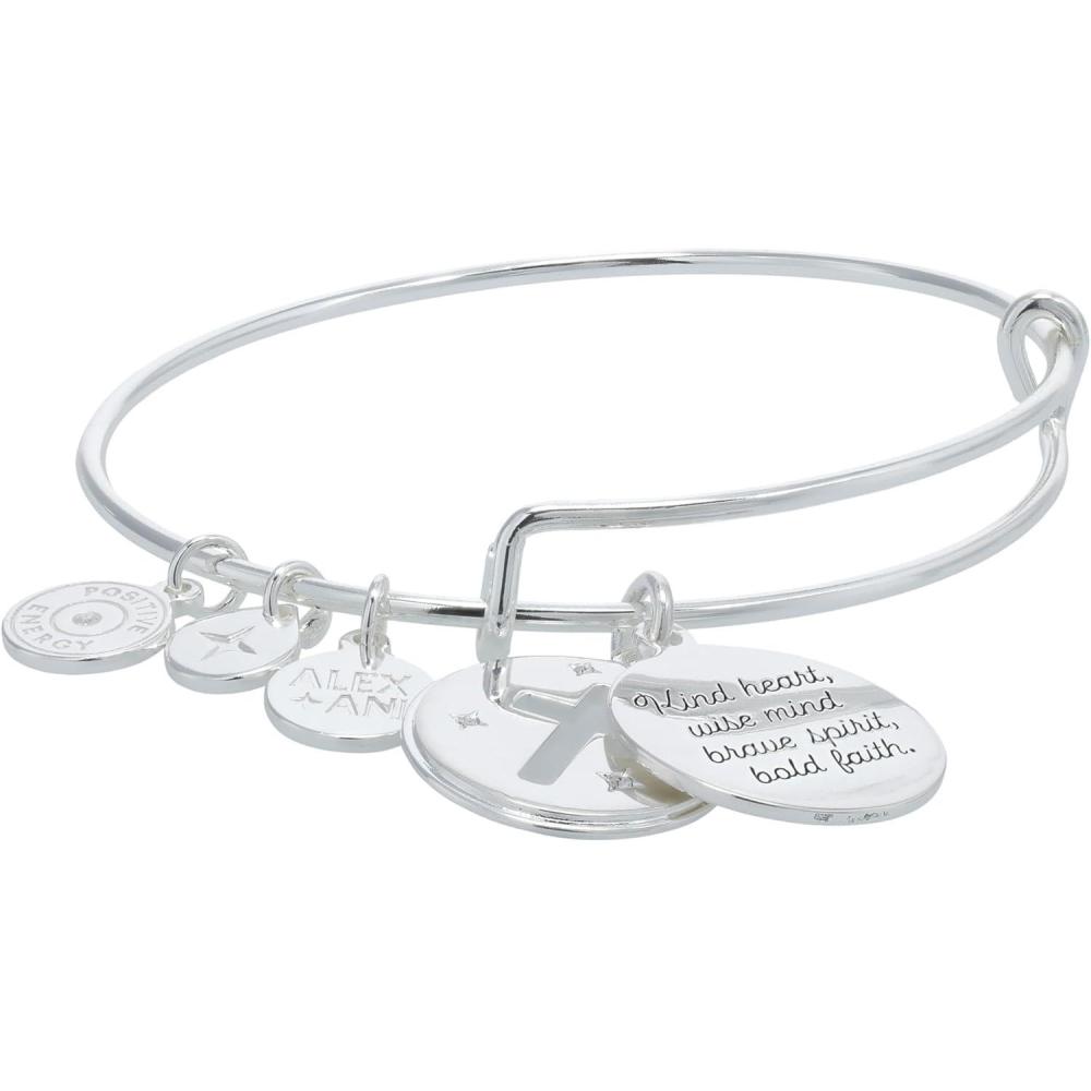 imageAlex and Ani Hidden Message Cross Affirmation Bangle