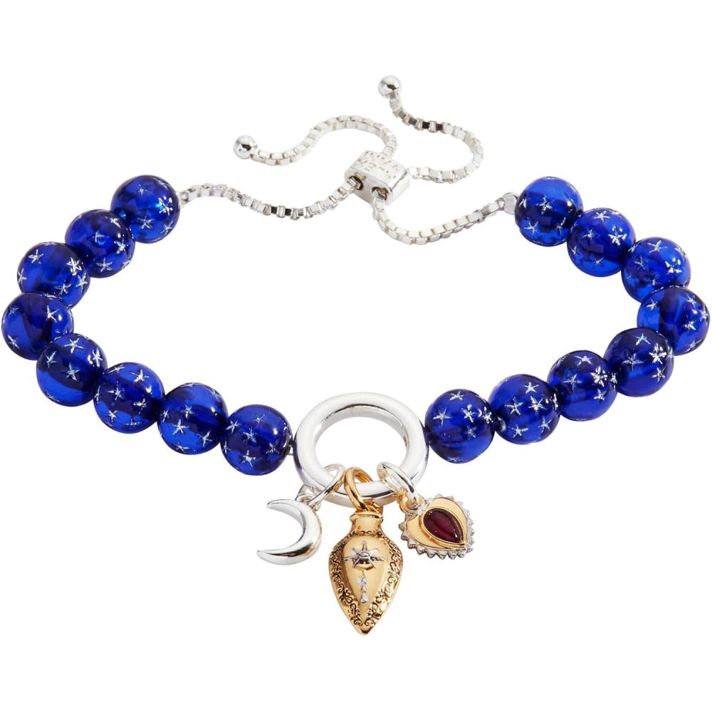 imageAlex and Ani Moon Magic BraceletsBeaded Charm Bolo Bracelet Two Tone