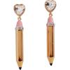 Pencil Heart Drop Earring