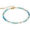 Turquoise Ombre Semi-Precious Beaded Anklet