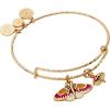 Woodland Moth Duo Charm Bangle (Shiny Gold)