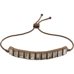 Alex and Ani Baguette Crystal Tennis Bracelet(Chocolate)