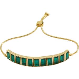 Alex and Ani Baguette Crystal Tennis Bracelet(Gold)