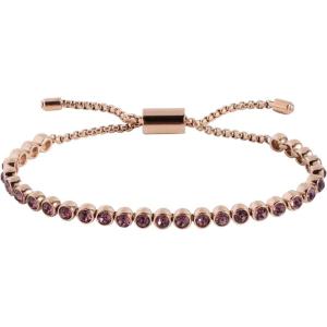 Alex and Ani Bolo Crystal Tennis Bracelet(Stainless Steel Rose Gold)