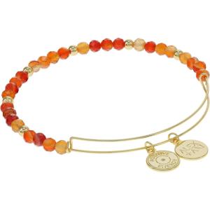 Alex and Ani Carnelian Jewelry(Shiny Gold  Orange)