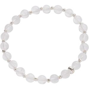 Alex and Ani Clear Quartz Healing Stone Stretch Bracelet(Clear Quartz)