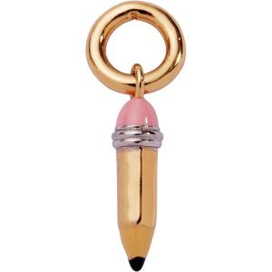 Alex and Ani School Charm Collection – Playful Enamel & Resin Charms for Bracelets and Necklaces, Nickel-Free, Ideal Gift for Students and Teachers(Pencil Charm)