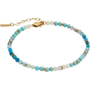 Alex and Ani Turquoise Ombre Semi-Precious Beaded Anklet(Turquoise Ombre Semi-Precious Beaded Anklet)