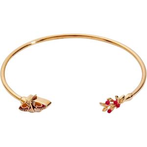 Alex and Ani Woodland Bracelets for Women – Nickel-Free Finish, Trendy, Dainty Design for Everyday Wear, Ideal Gift(Woodland Moth Flex Cuff (Shiny Gold))