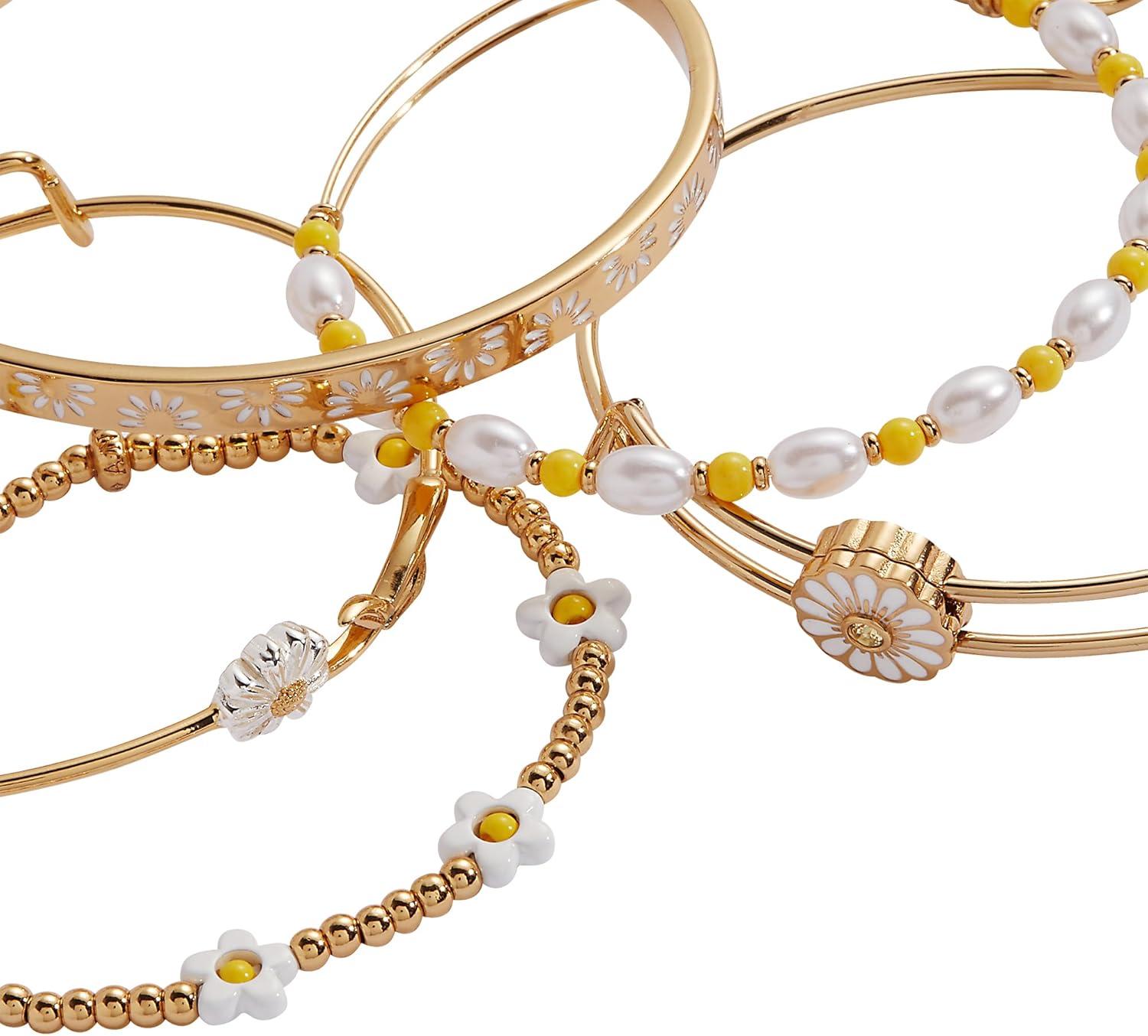 imageAlex and Ani Daisy Slider JewelryAlex and Ani Daisy Bangle set of 5
