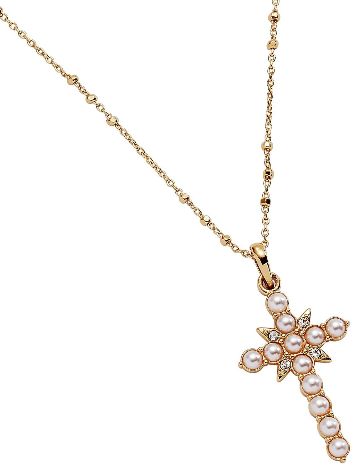 imageAlex and Ani Divine Guides Cross Pendant NecklaceShiny Gold