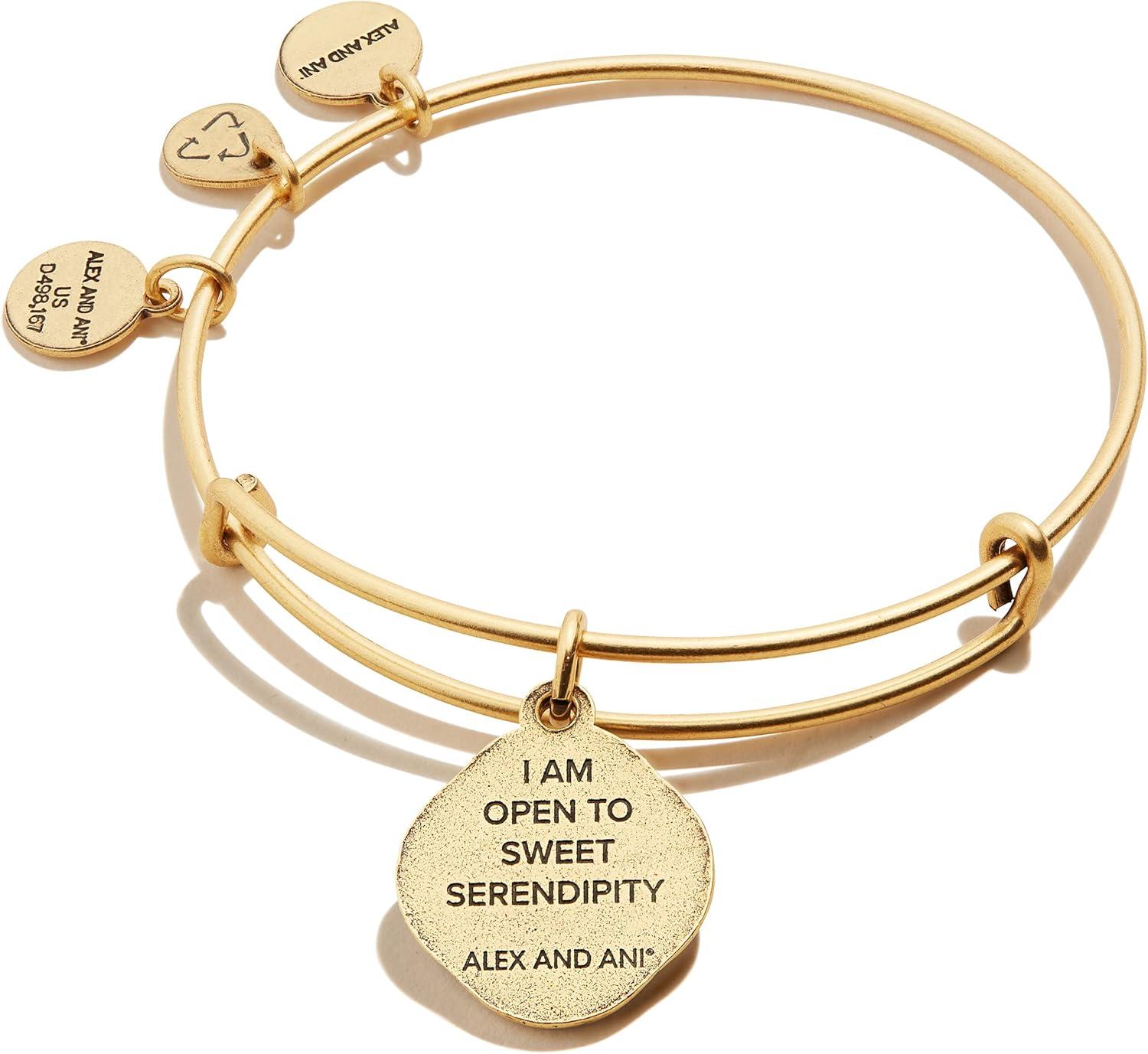 imageAlex and Ani Four Leaf Clover Charm Bangle Sweet SerendipityGold