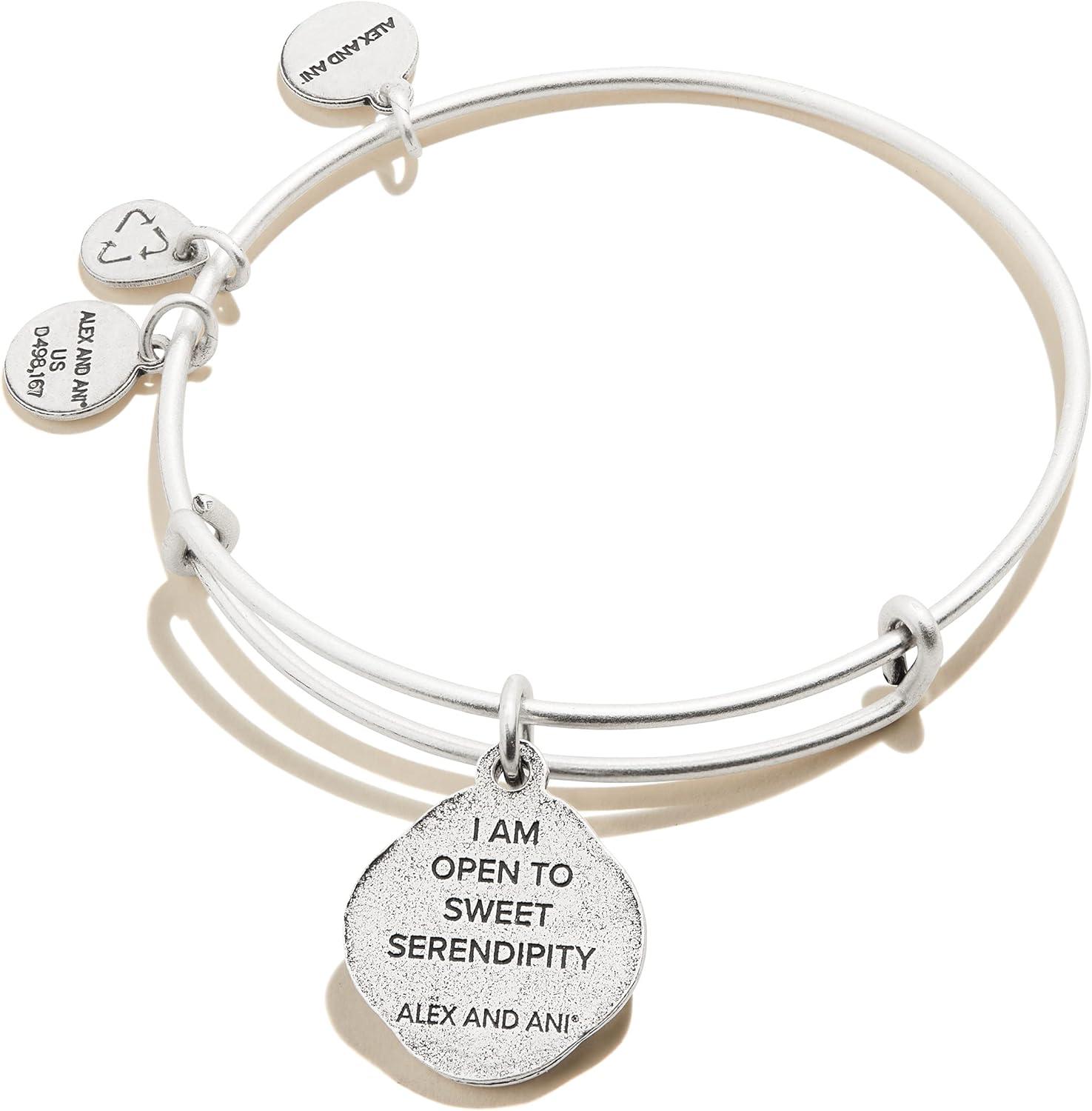 imageAlex and Ani Four Leaf Clover Charm Bangle Sweet SerendipitySilver