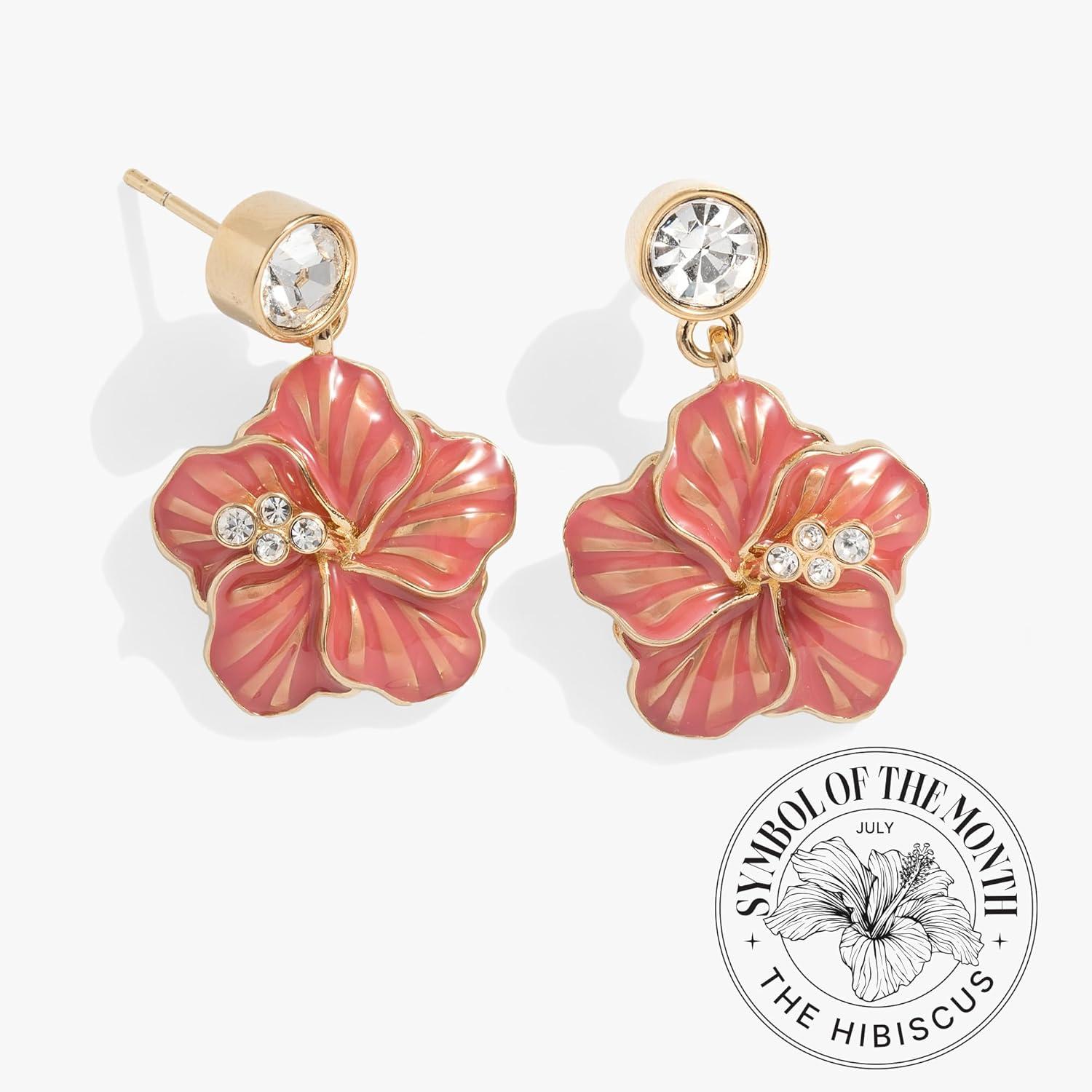 imageAlex and Ani Hibiscus Drop Earrings