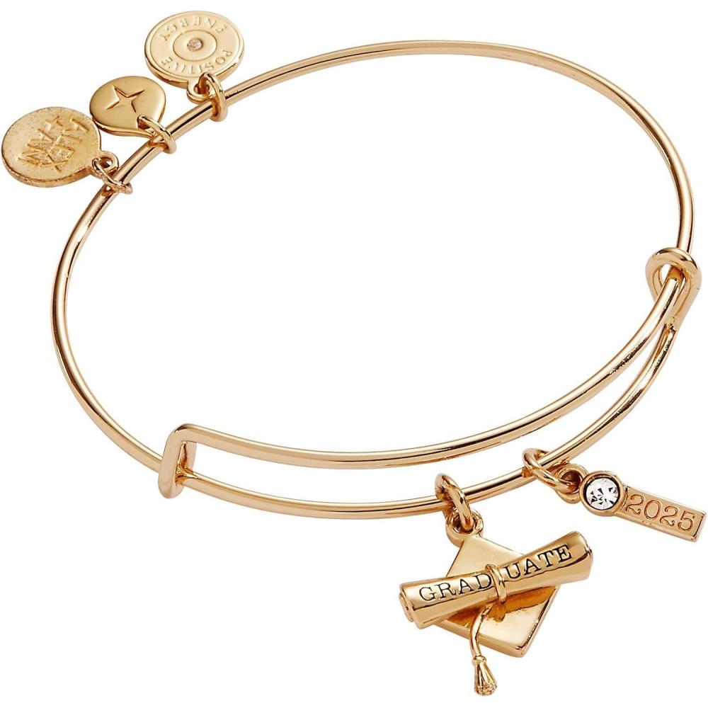 imageAlex and Ani 2025 Graduation Charm BangleGold