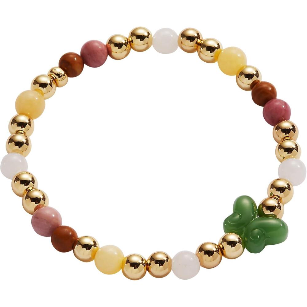 imageAlex and Ani Carved Butterfly JewelryCarved Butterfly Healing Stone Stretch Bracelet