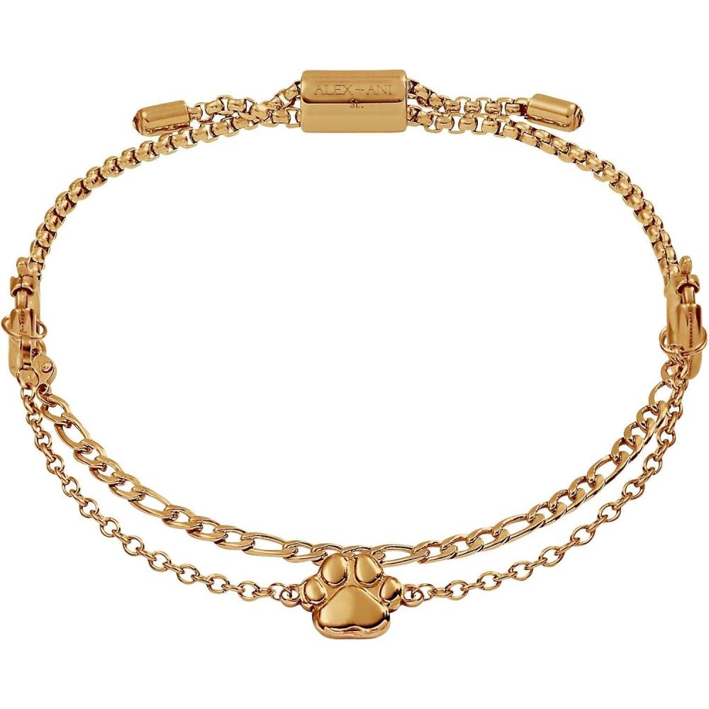 imageAlex and Ani Dog amp Paw Themed BraceletStainless Gold