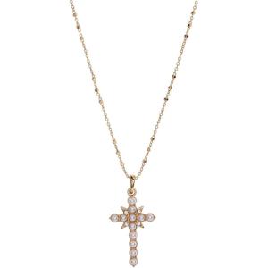 Alex and Ani Divine Guides Cross Pendant Necklace(Shiny Gold)