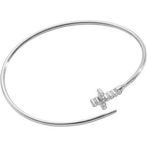 Alex and Ani Faith Bespoken Cross Cuff(Silver)