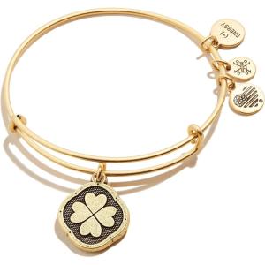 Alex and Ani Four Leaf Clover Charm Bangle, ‘Sweet Serendipity'(Gold)