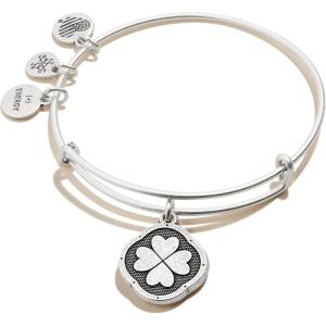 Alex and Ani Four Leaf Clover Charm Bangle, ‘Sweet Serendipity'(Silver)