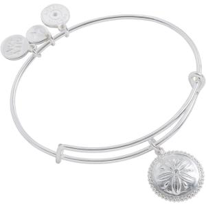 Alex and Ani Sand Dollar Charm Bangle(Shiny Silver)