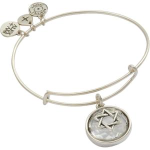 Alex and Ani Star of David Crystal Charm Bangle