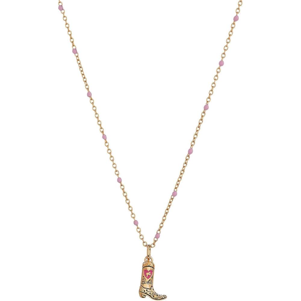 imageAlex and Ani Barbie Gold and Pink JewelryAlex and Ani Barbie Cowboy Boot Pendant Necklace