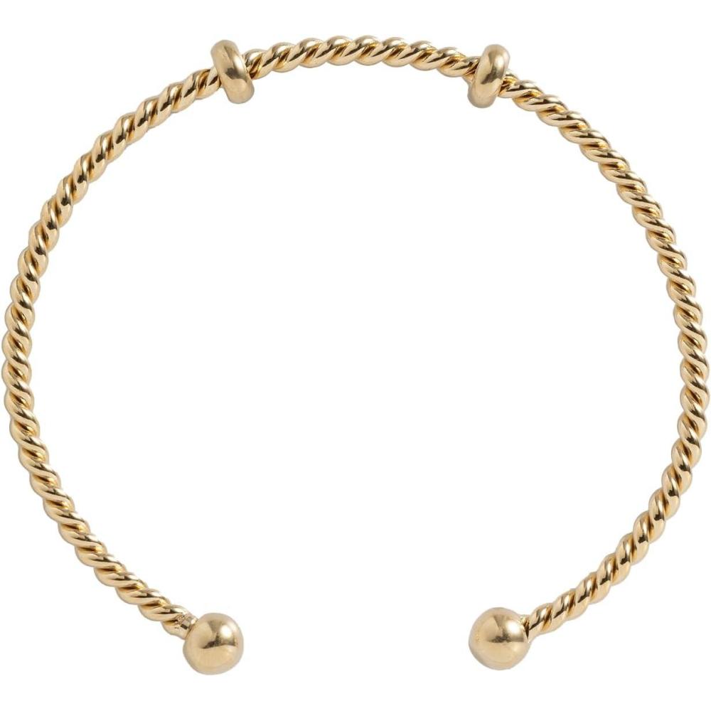 imageAlex and Ani French Rope Charm Bracelet CuffStainless Gold
