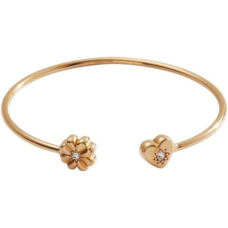 imageAlex and Ani Love amp Luck Heart and Clover Flex CuffGold