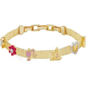 Alex and Ani Barbie™ Bracelets(Multicharm Mesh Chain Bracelet (Shiny Gold))