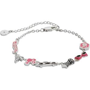 Alex and Ani Mattel® 80th Bracelet – Collectible Enamel Charms, Adjustable Fit, Nickel-Free(Barbie™ x Hot Wheels™ Bracelet)