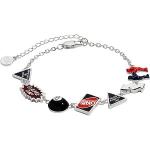 Alex and Ani Mattel® 80th Bracelet – Collectible Enamel Charms, Adjustable Fit, Nickel-Free(Game Night Bracelet)