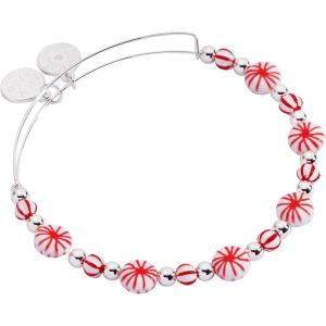Alex and Ani Peppermint Candy Cane Bracelets(Red Pepperment beaded)