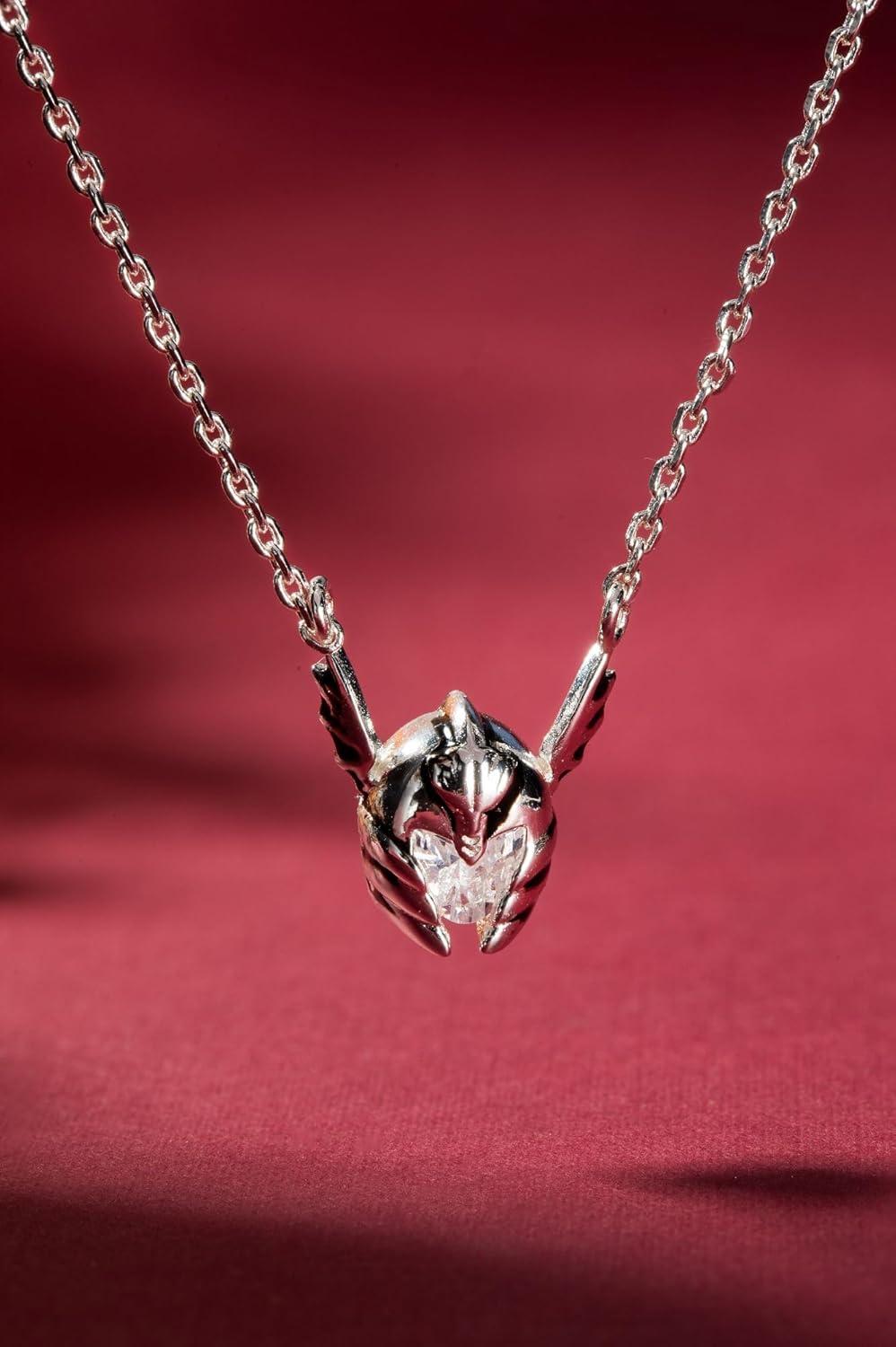 imageAlex and Ani HOUSE OF THE DRAGON Necklaces Dimensional Dragon amp Helmet Pendants with Faceted Crystal NickelFree Unique Jewelry GiftDaemon Targaryen Helmet Antique Silver