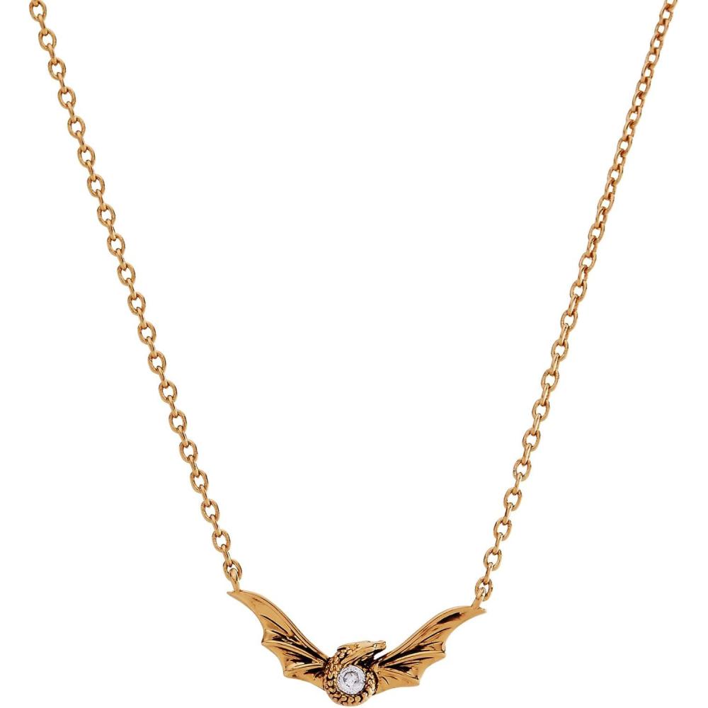 imageAlex and Ani HOUSE OF THE DRAGON Necklaces Dimensional Dragon amp Helmet Pendants with Faceted Crystal NickelFree Unique Jewelry GiftSyrax Necklace Antique Gold