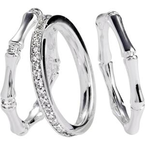 Alex and Ani Bamboo Wrap Jewelry(Bamboo Trio Ring Set)