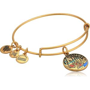 Alex and Ani Ottawa Charm Bangle(Rafaelian Gold)