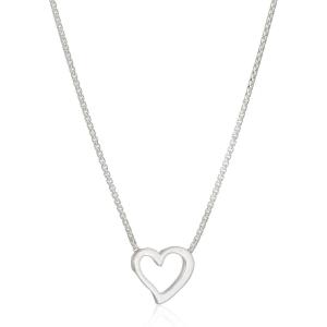 Alex and Ani Path of Symbols Adjustable Necklace for Women, Heart Pendant, Sterling Silver, 15 to 18 in(.925 Sterling Silver)