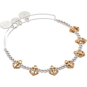 Alex and Ani Seaside Pearl Beaded Bangle(Anchor Beaded EWB)