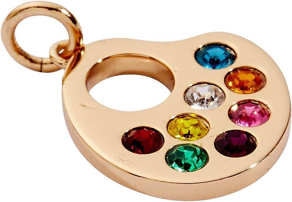 imageAlex and Ani Artist Palette Charm Gold NickelFree Charm for BraceletsNecklaces Cute Bracelet Accessory for Women Add Creative Touch