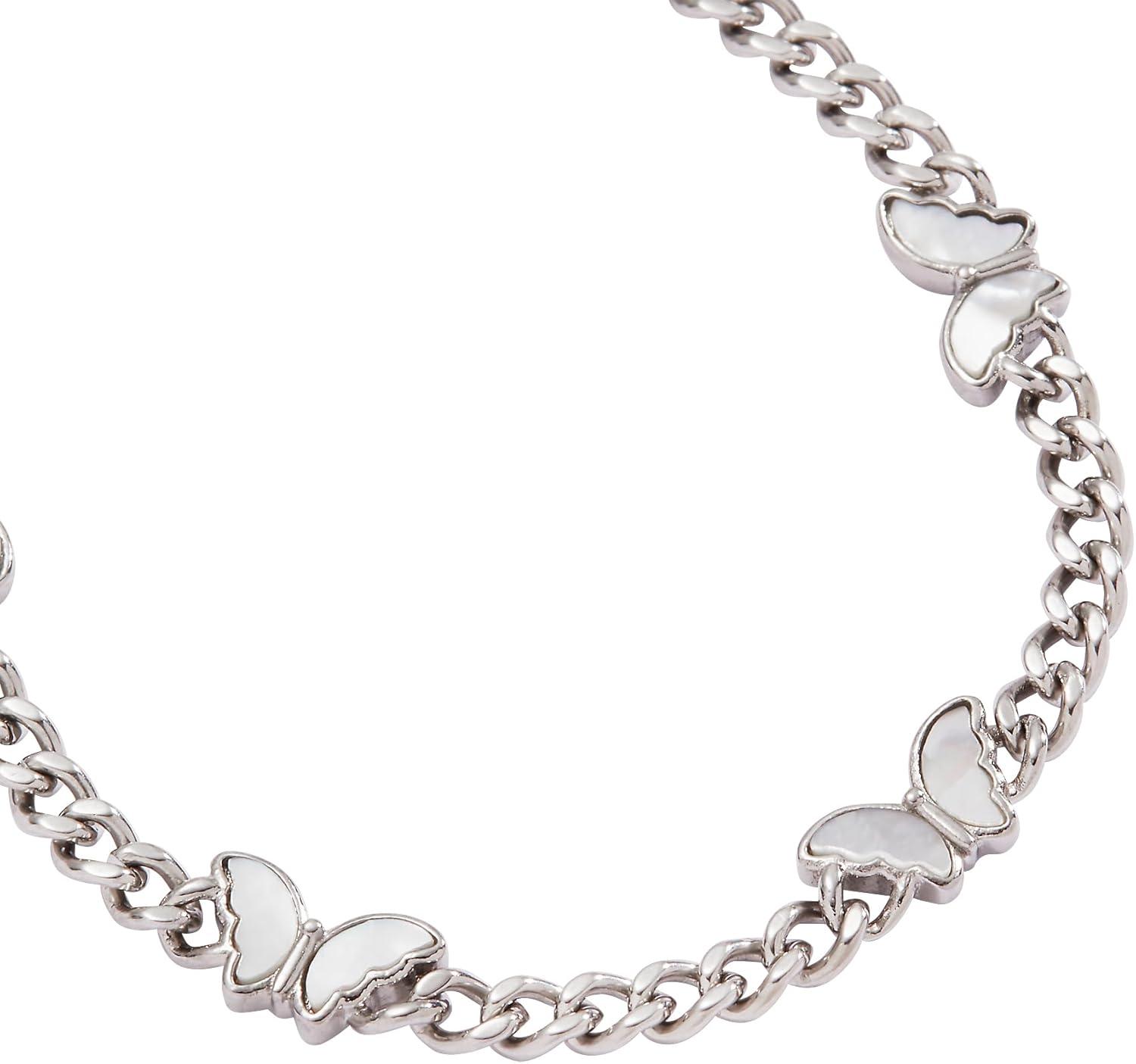 imageAlex and Ani Heart Curb Chain BraceletButterfly