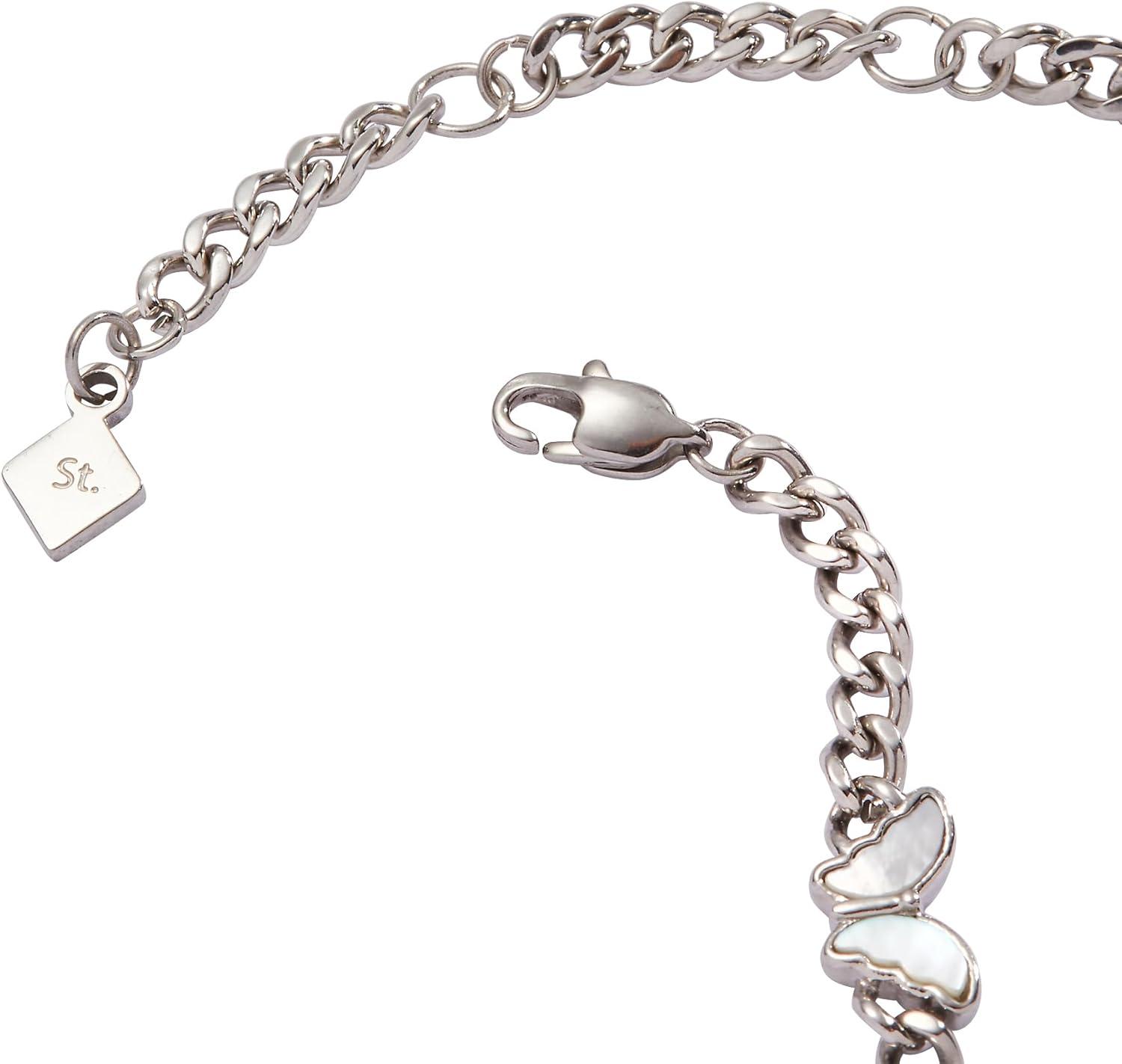 imageAlex and Ani Heart Curb Chain BraceletButterfly