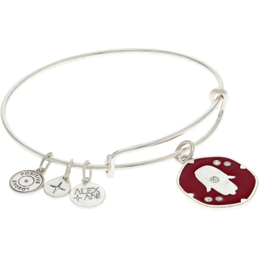 imageAlex and Ani Glass Crystal Hamsa Charm Bangle
