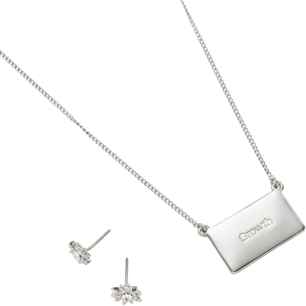 imageAlex and Ani Starburst Charm Necklace and Stud Earring Gift Set
