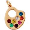 imageAlex and Ani Artist Palette Charm  Gold NickelFree Charm for BraceletsNecklaces Cute Bracelet Accessory for Women Add Creative Touch