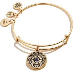 Alex and ANI Path of Symbols Expandable Bangle for Women, New Day Charm, Rafaelian Finish, 2 to 3.5 in(Rafaelian Gold Finish)