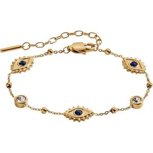 Alex and Ani Evil Eye Chain Inline Bracelets(Stainless Gold)